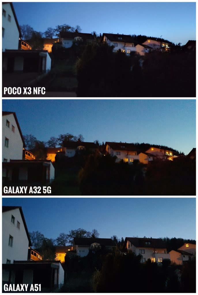 Samsung Galaxy A32 5G camera comparison