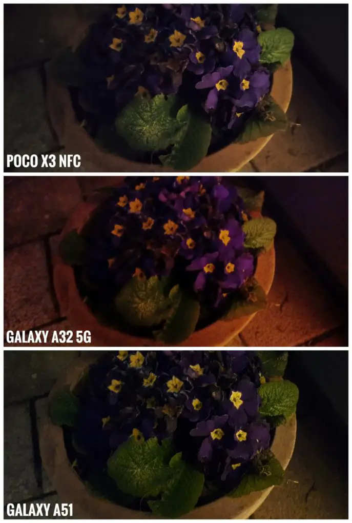 Samsung Galaxy A32 5G camera comparison