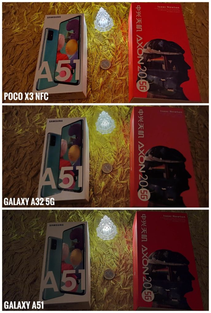 Samsung Galaxy A32 5G camera comparison