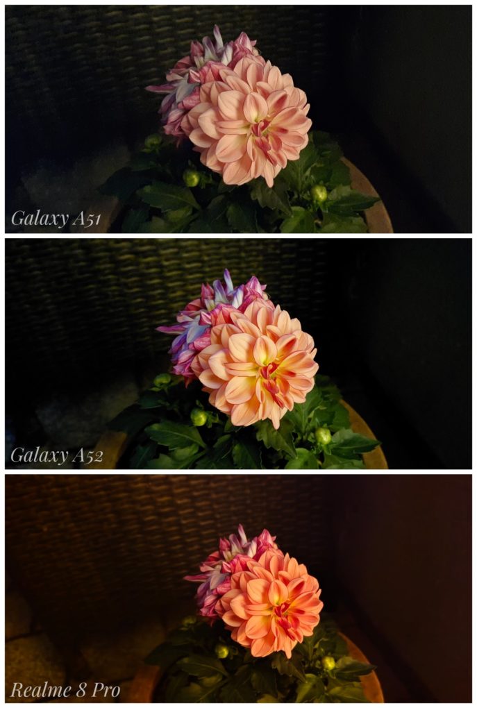 Samsung Galaxy A52 camera comparison