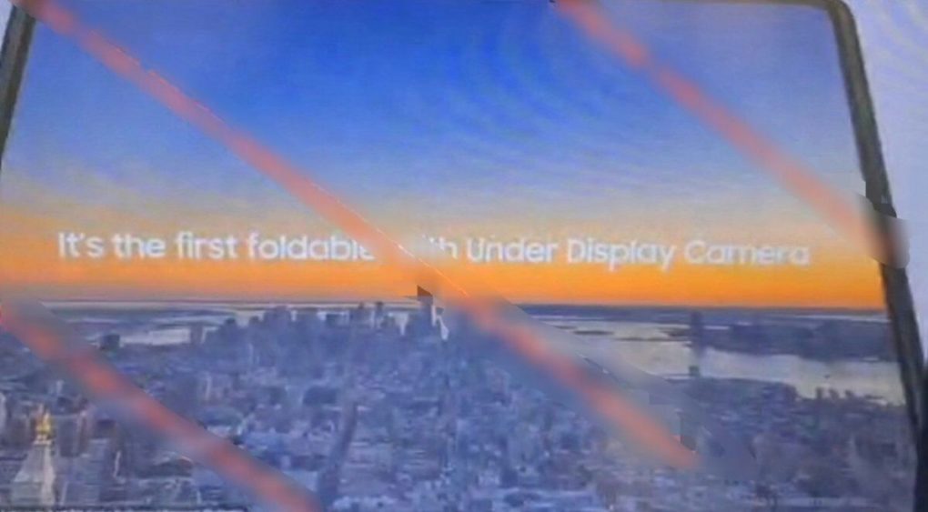 Samsung Galaxy Z Fold 3 under display camera leak