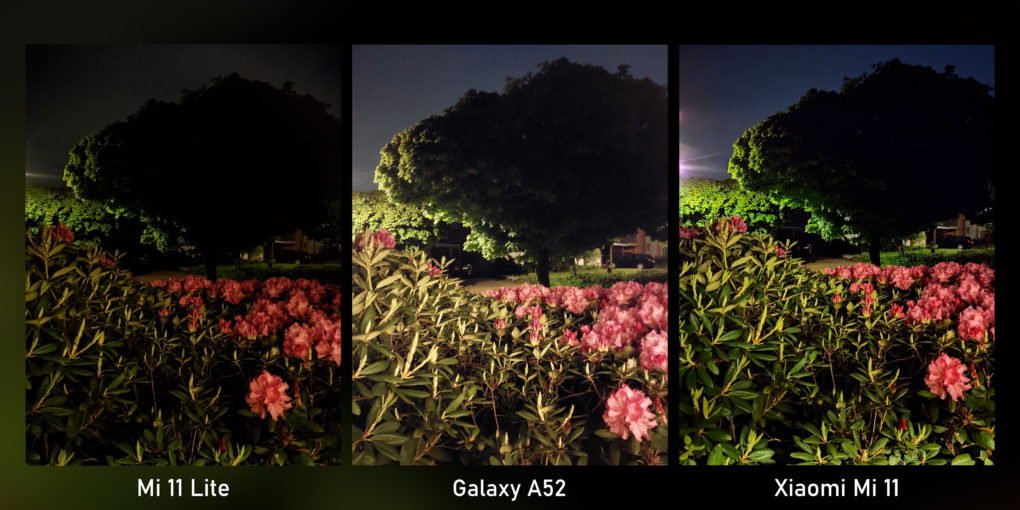 Xiaomi Mi 11 Lite main camera night mode