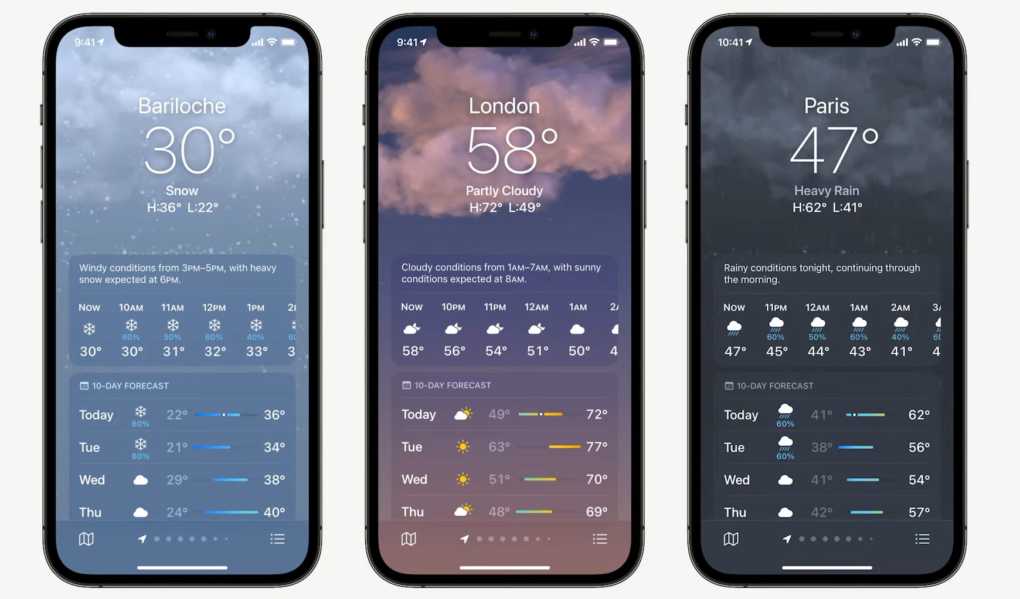 Apple WWDC 2021 Weather