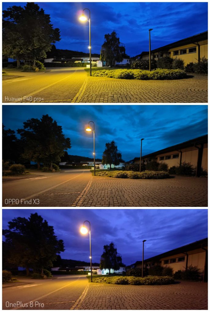 OPPO Find X3 camera comparison Lowlight