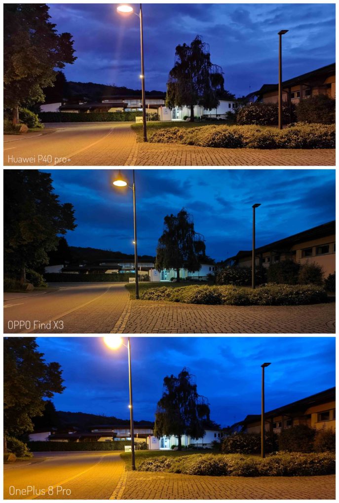 OPPO Find X3 camera comparison Lowlight