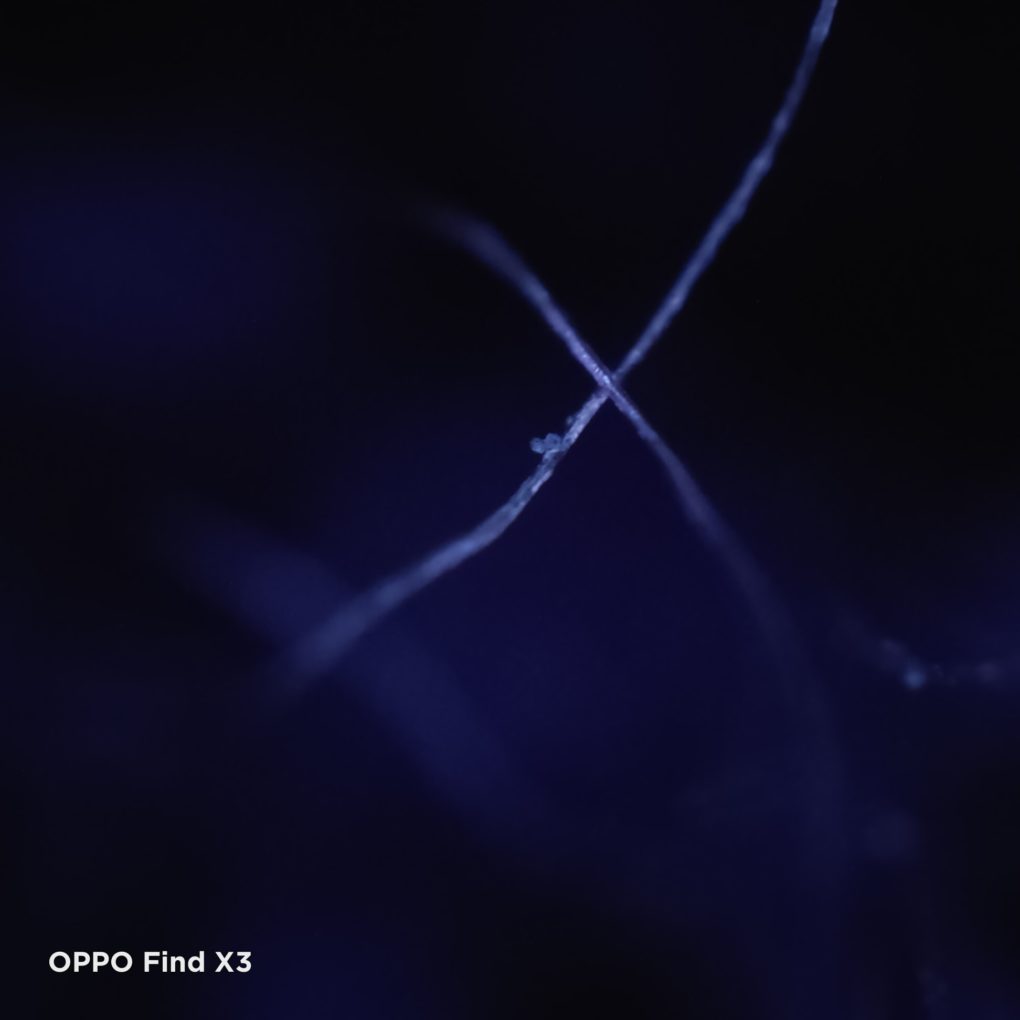 OPPO Find X3 microscope camera test photo