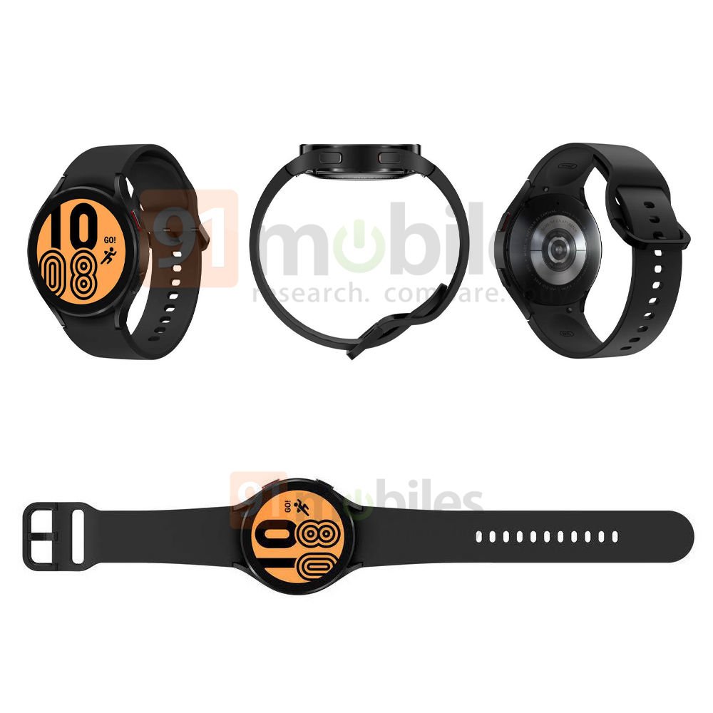 Samsung Galaxy Watch4 Render Schwarz