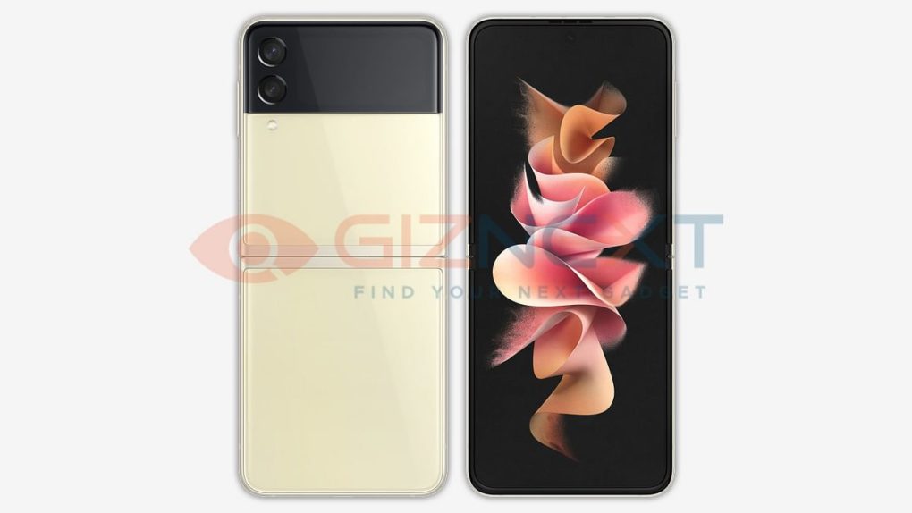 Samsung Galaxy Z Flip 3 Render Gold