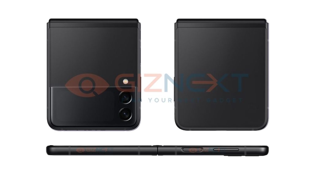 Samsung Galaxy Z Flip 3 Render Schwarz 3