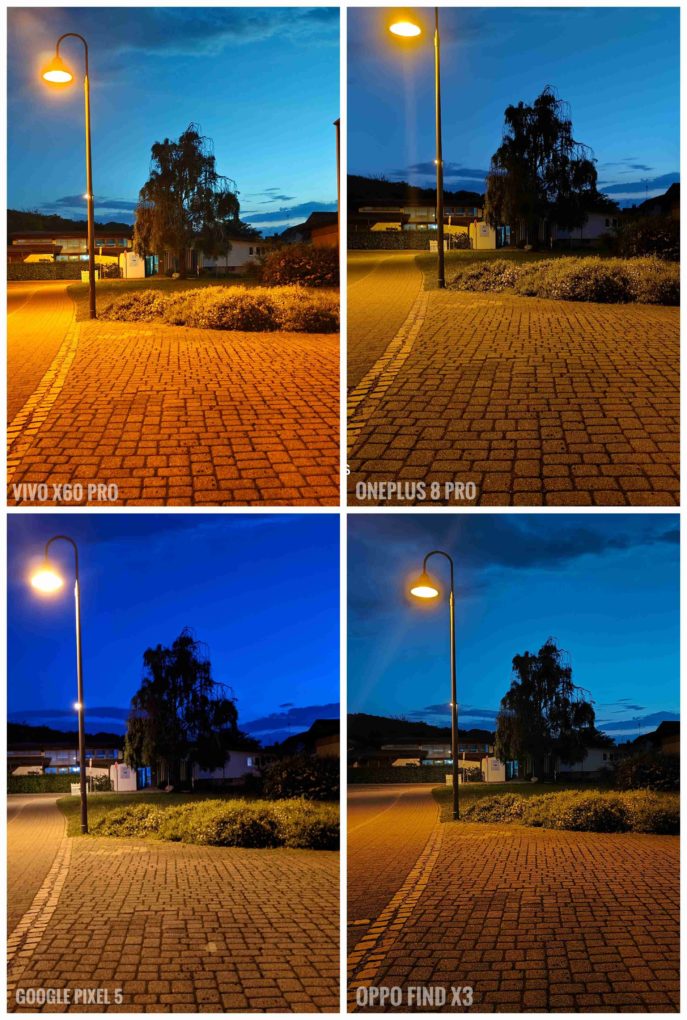 Vivo X60 Pro 5G low light camera comparison