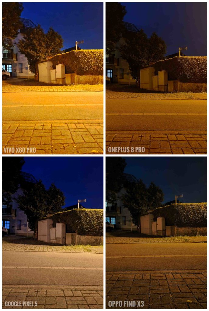 Vivo X60 Pro 5G low light camera comparison