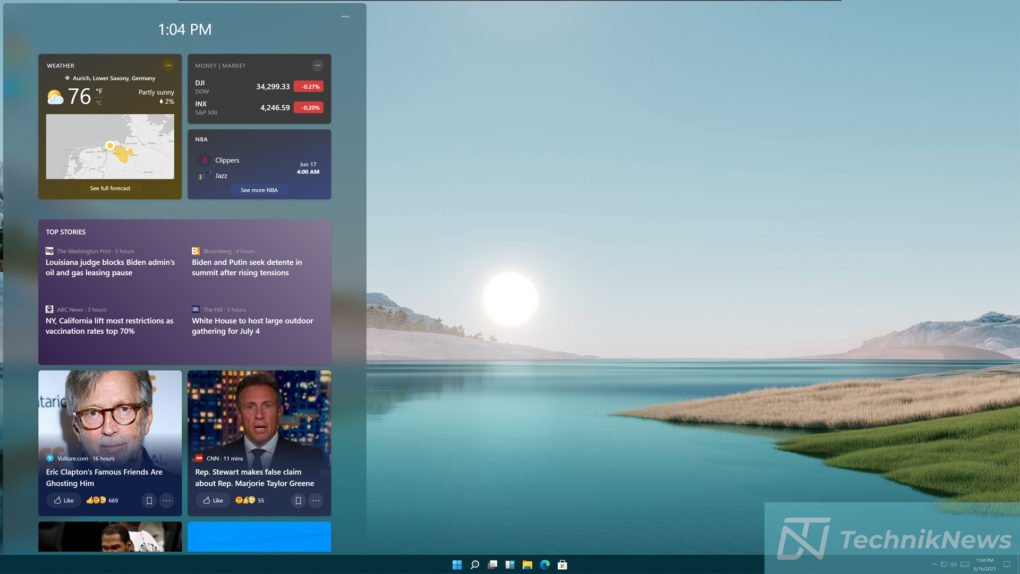 Windows 11 widgets