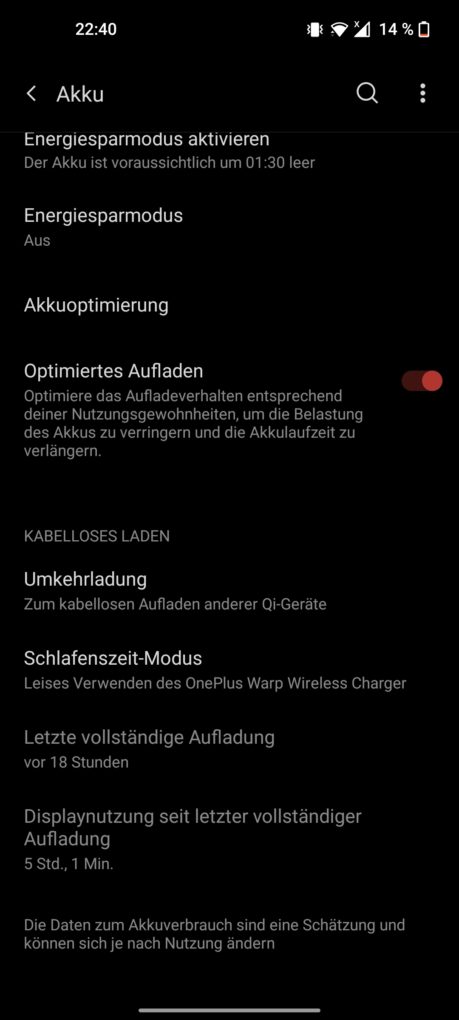 OnePlus 9 Screen On Time