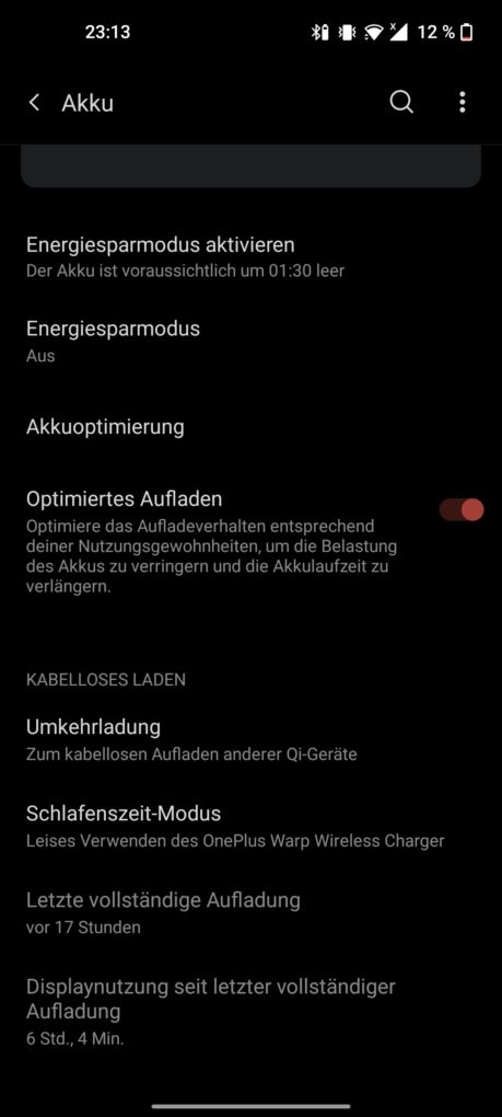 OnePlus 9 Screen On Time