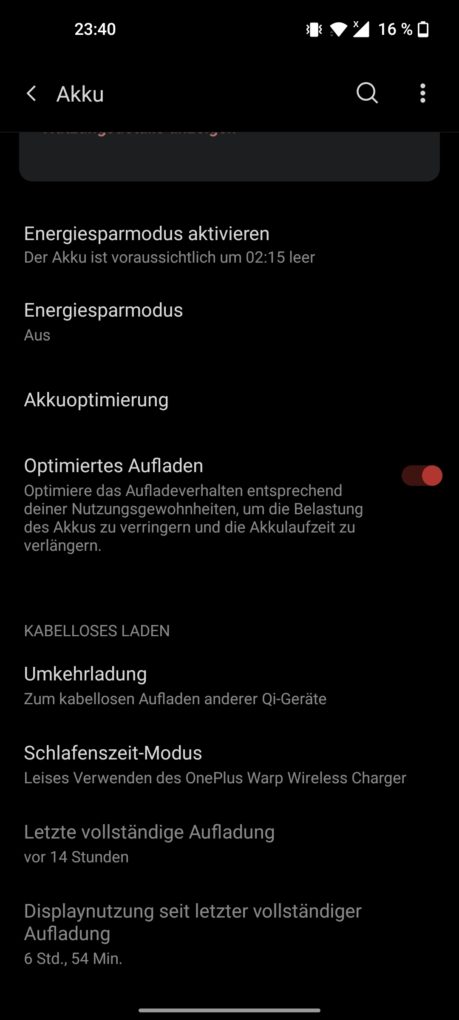 OnePlus 9 Screen-On-Time