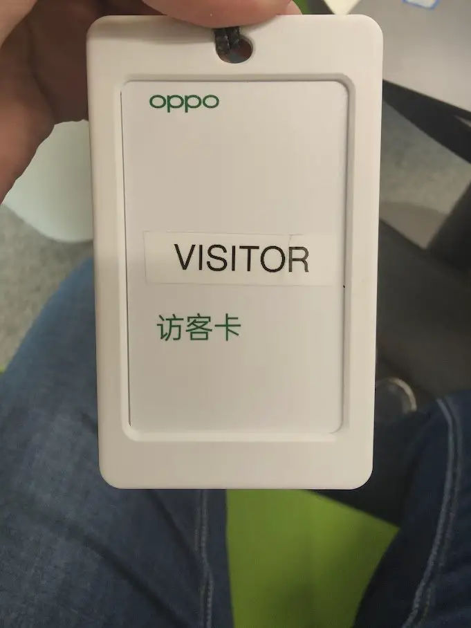 OPPO Visitor Card 1