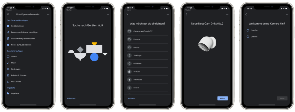 Google Nest Cam Einrichtung 1