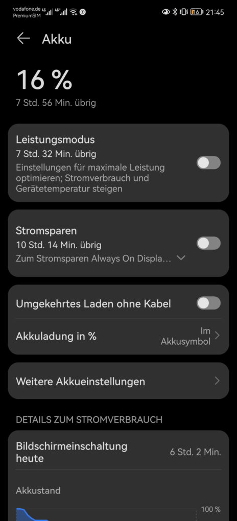 Huawei P50 Pro Screen-On-Time