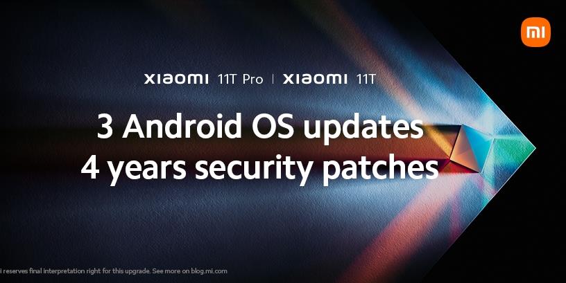 Xiaomi 11T update promise