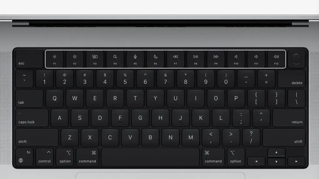 Apple Macbook Pro 2021 keyboard