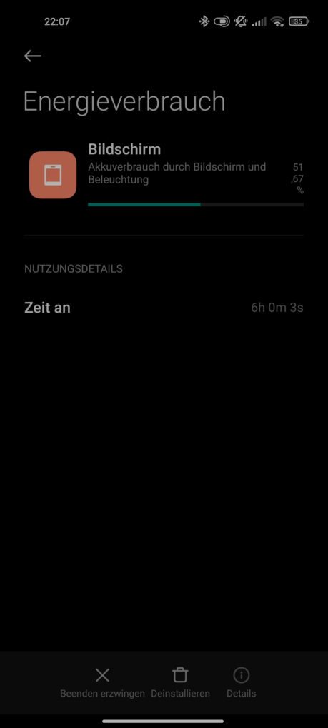 Xiaomi 11 Lite 5G NE Screen On Time