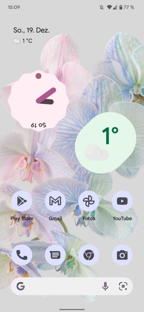 Google Wetter-Widget Standortberechtigung Problem