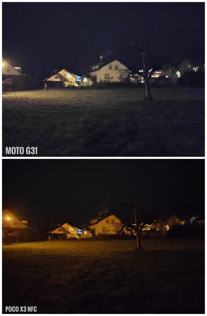 Moto G31 camera comparison