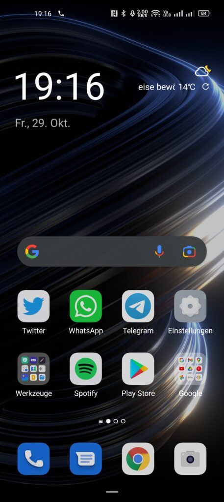 OPPO ColorOS 12 Home Screen