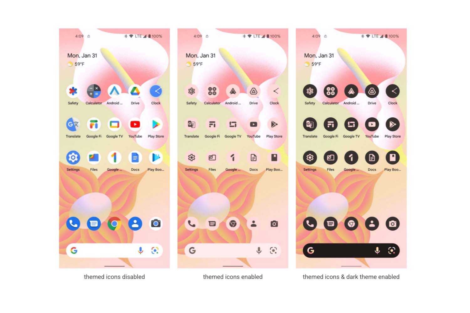 Android 13 themed icons