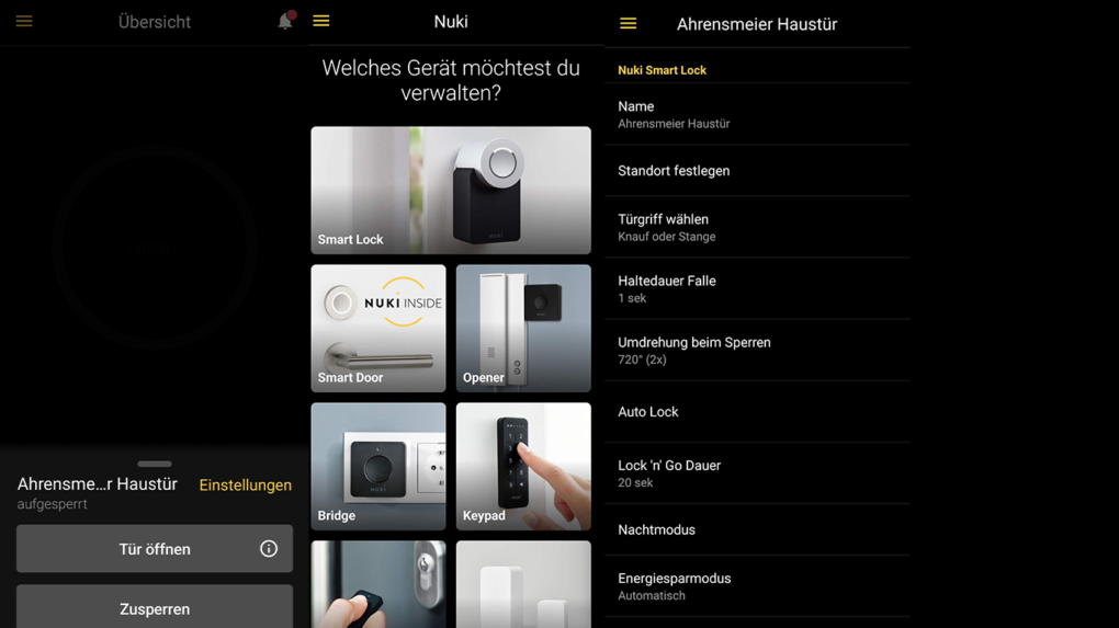 Nuki Lock 3.0 app