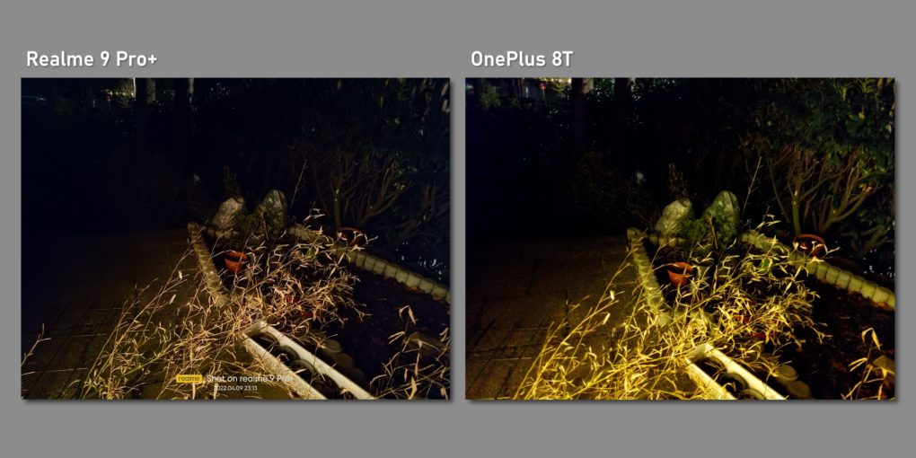 Realm 9 Pro Plus camera comparison OnePlus 8T