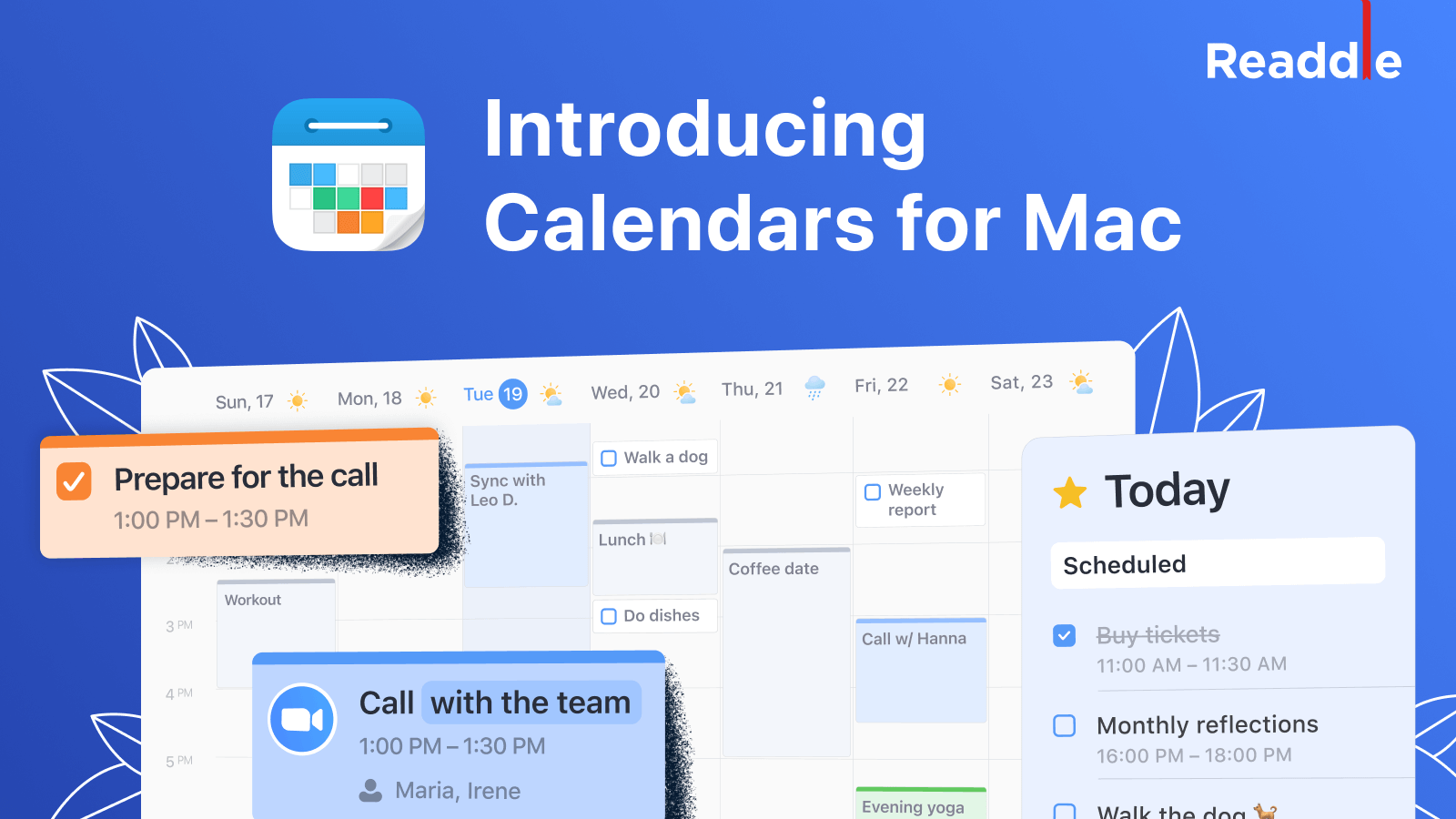 Calendars am Mac