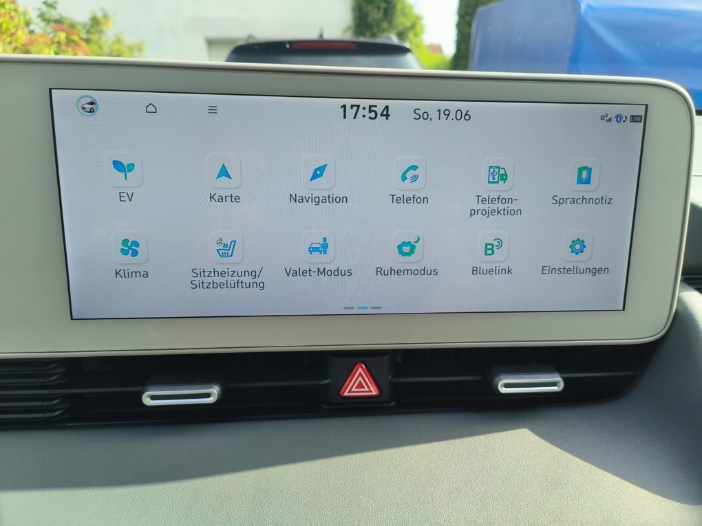 Hyundai IONIQ 5 menu