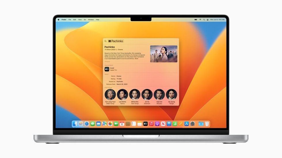 Apple macOS Ventura Spotlight