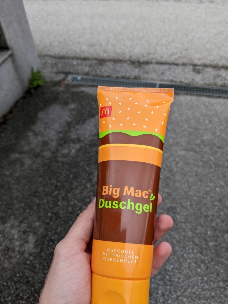 McDonald's Big Mac shower gel