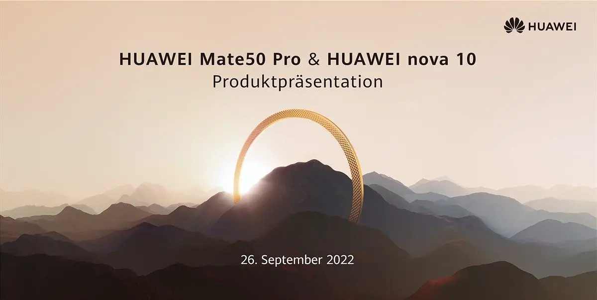 Huawei Mate 50 Pro Global launch header