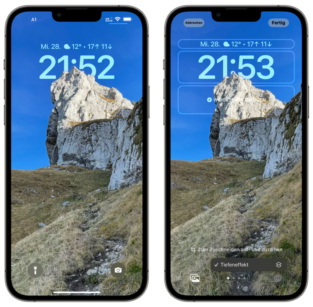 iOS 16 lock screen depth effect