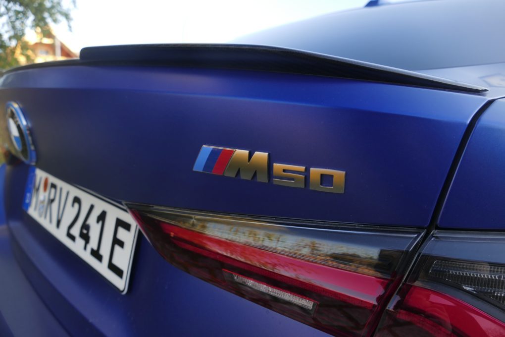 BMW i4 M50 badge 2