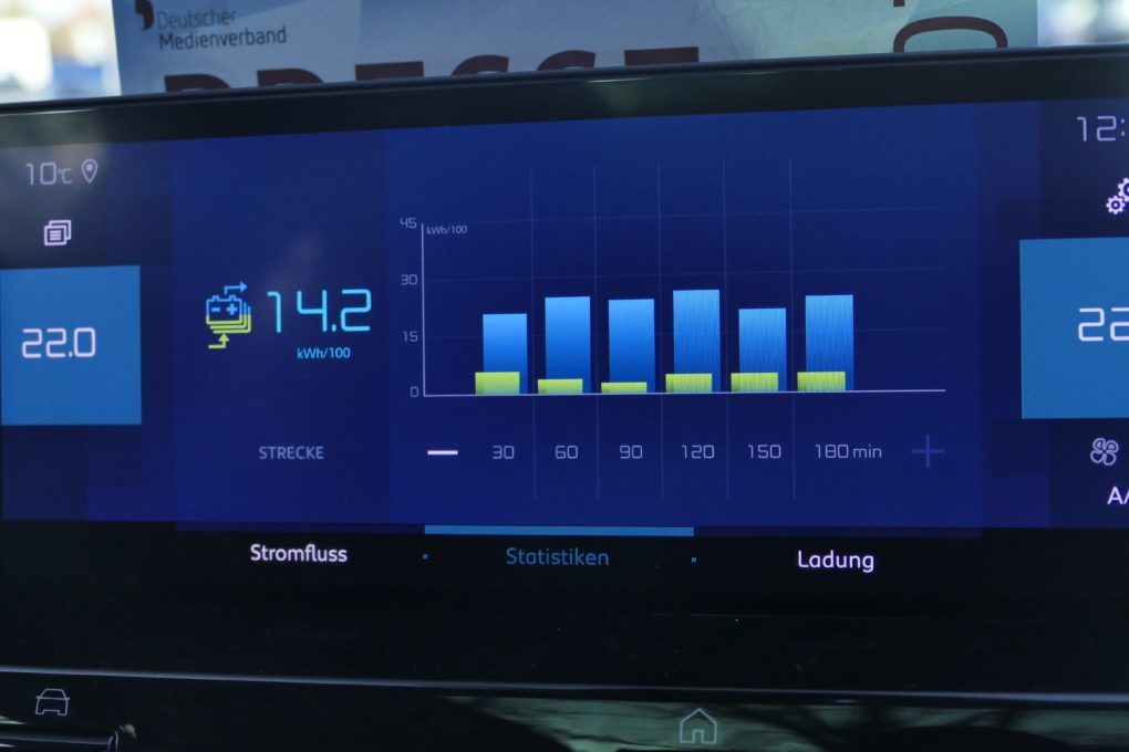 Citroen e-C4 consumption