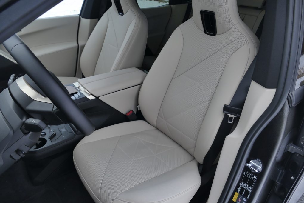 BMW iX M60 front seats