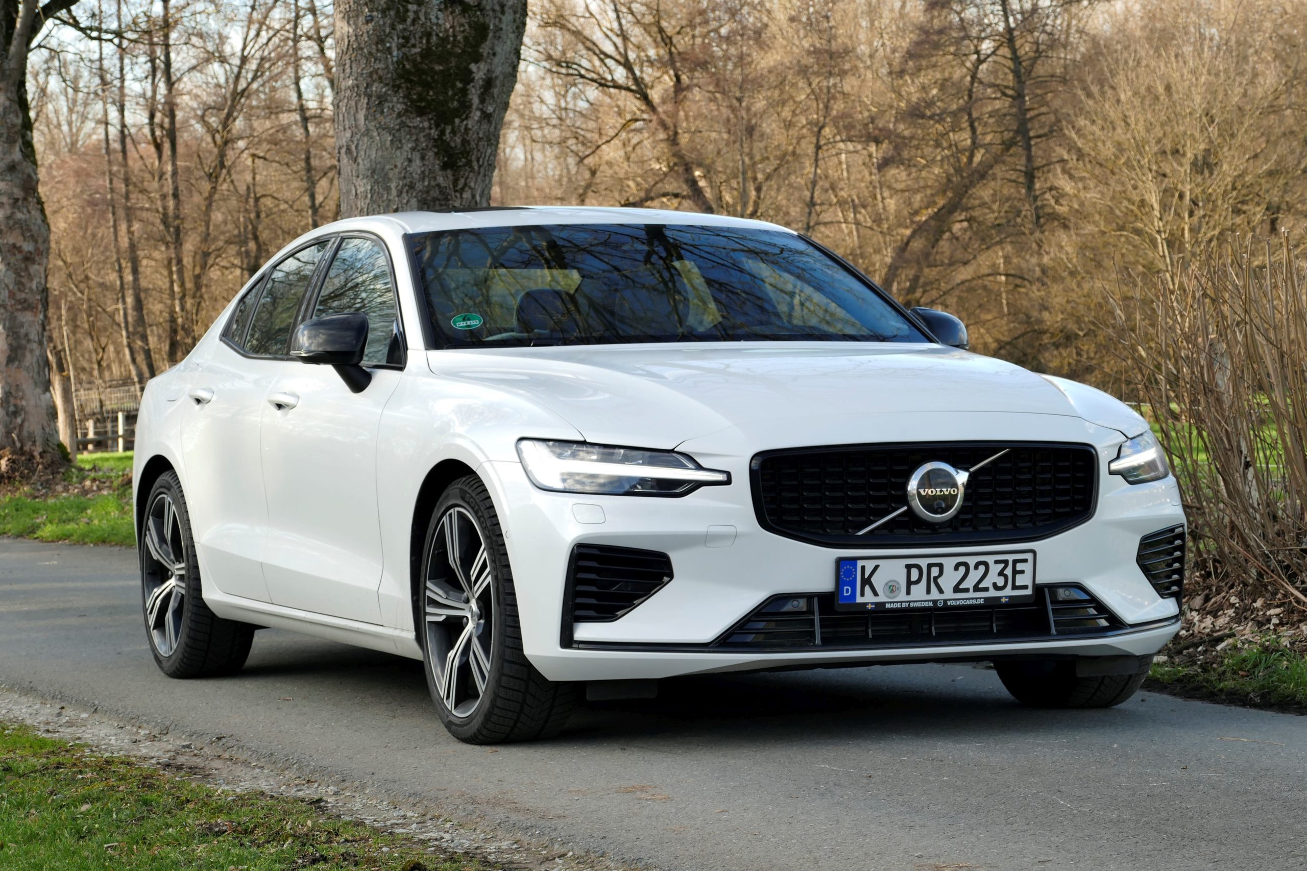 Autocollants Enjoliveurs Volvo S60 Recharge Hybrid 2021-2024 - 4 Pièces, 56 Mm, Logo Volvo