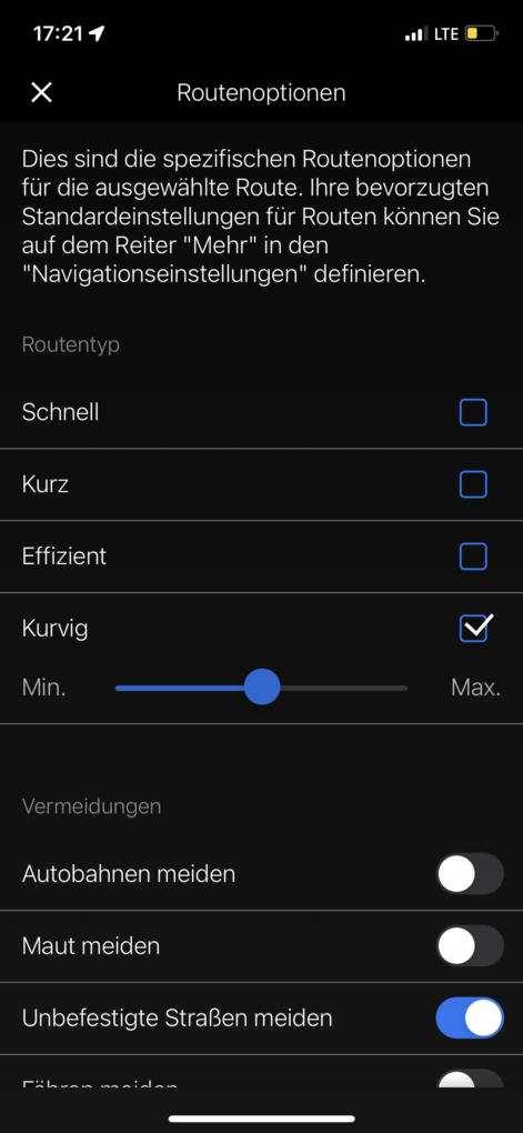 BMW CE 04 Connected App Create route