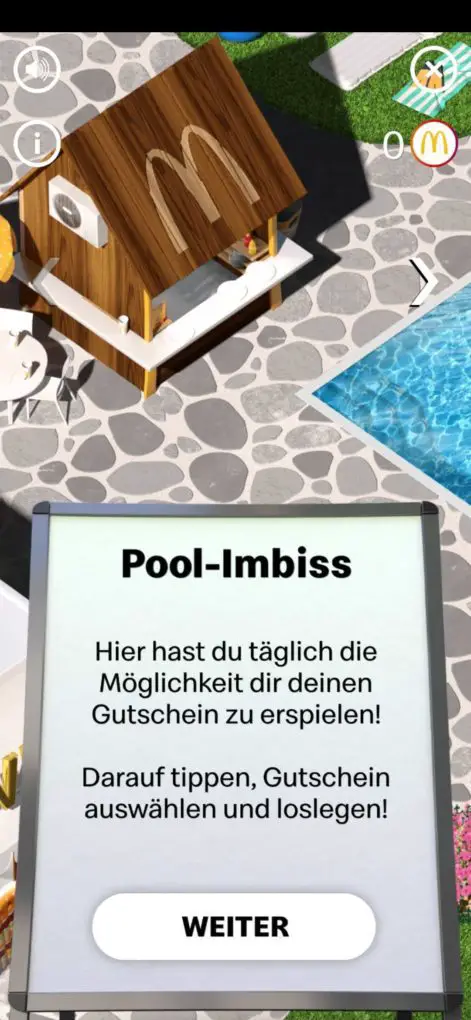 MyMcDonald's Pool-Party Pool Imbiss