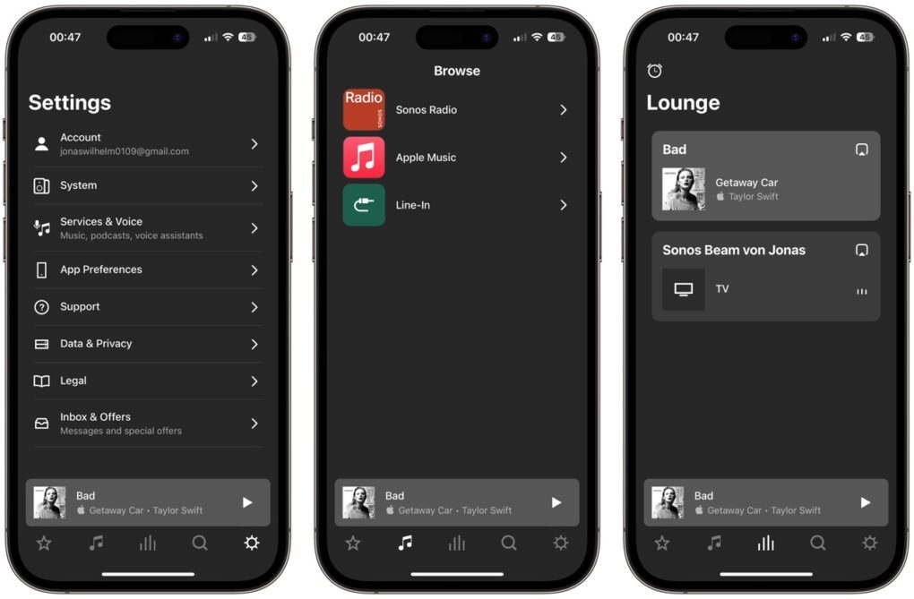 Sonos Era 100 App Übersicht