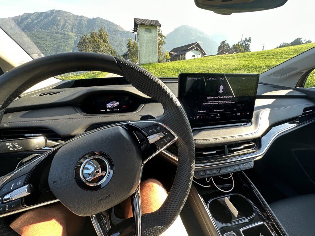 Škoda Enyaq Coupé driver's view