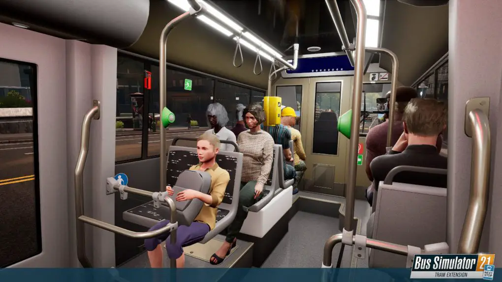 Bus Simulator 21: Fahrgastraum mit Menschen