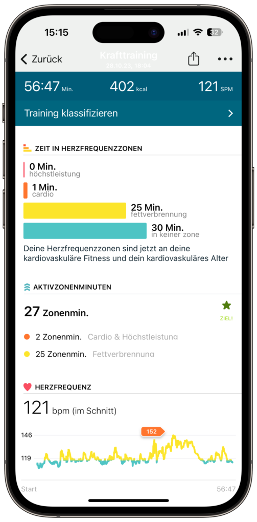 Fitbit Versa 4 App Sporttracking Bild 1