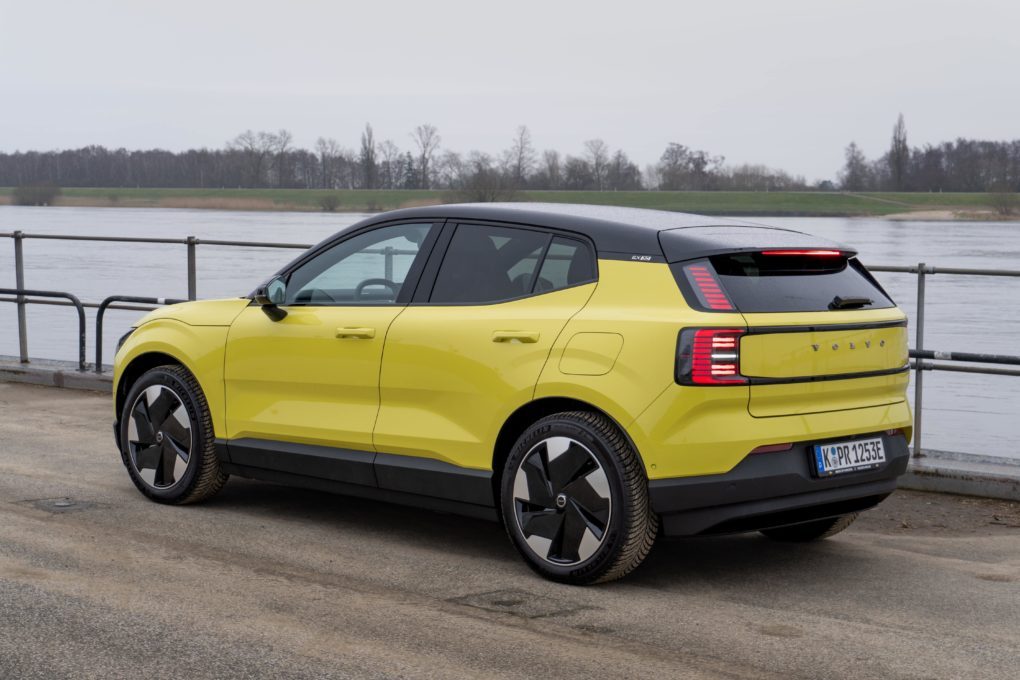 Volvo EX30 yellow rear