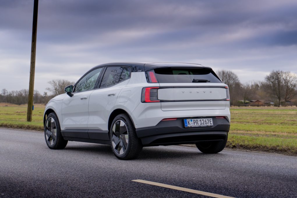 Volvo EX30 white rear