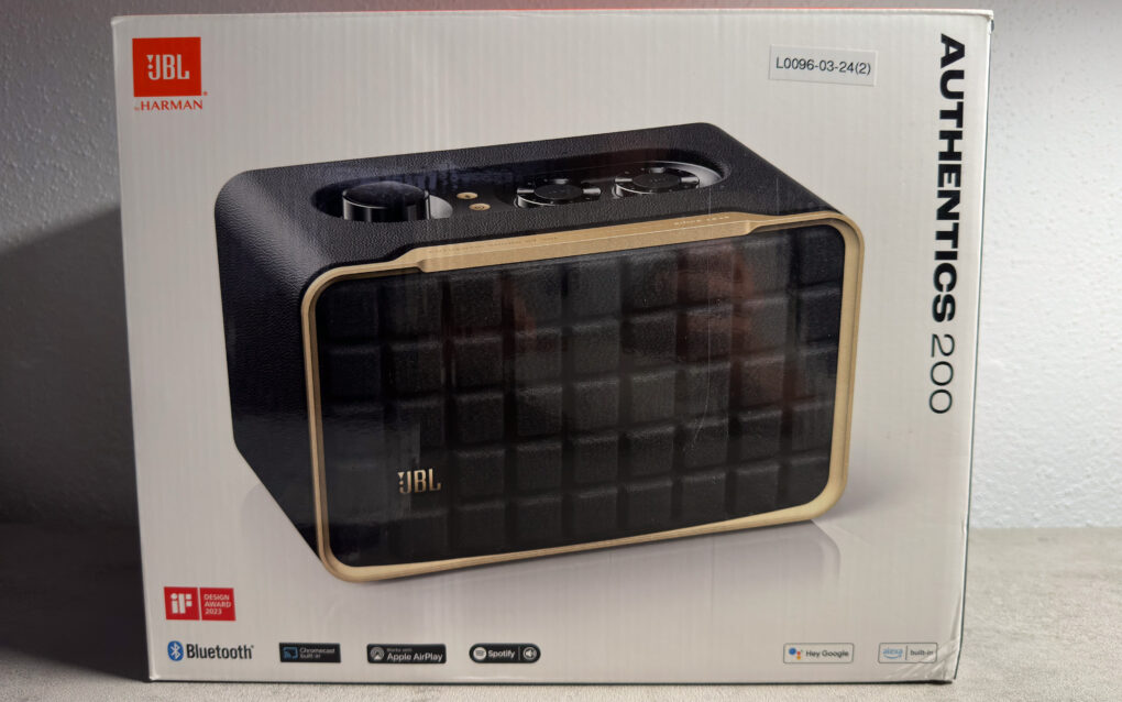 JBL Authentics 200 Verpackung vorne